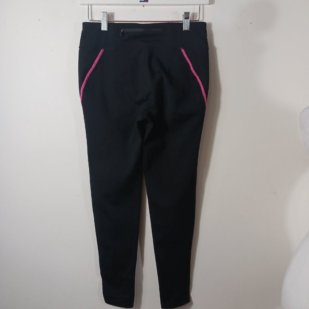 Lauren Ralph Lauren Active, Black Activewear Leggings with Pink Trim, Size Small - Picture 5 of 13
